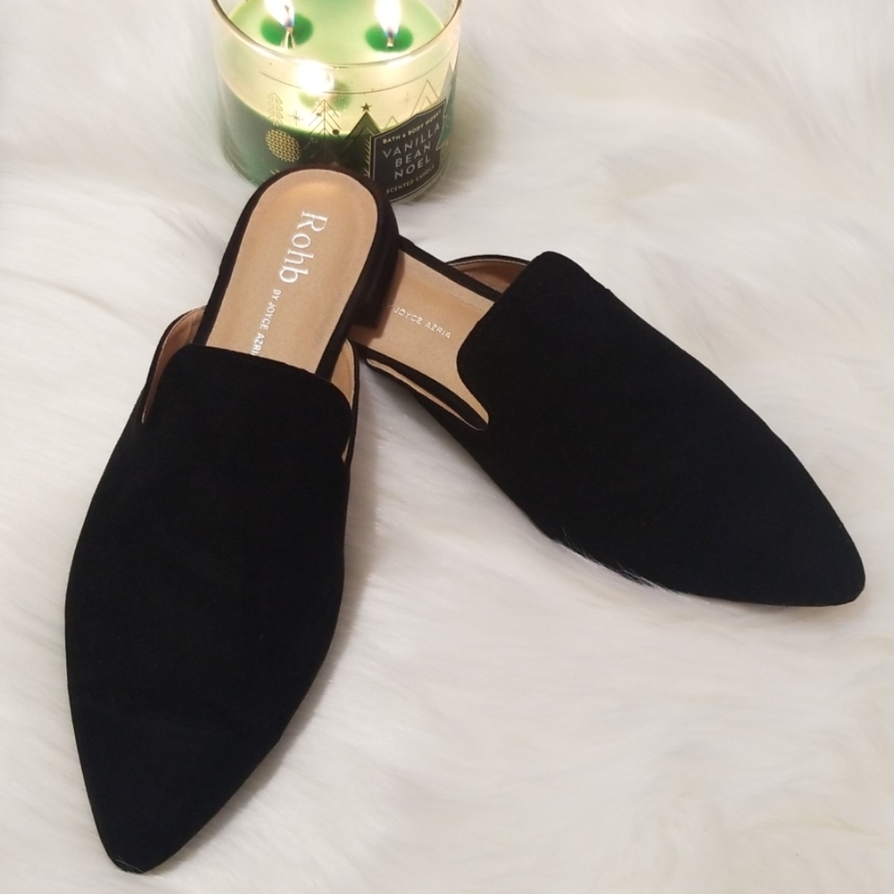 Pointed toe flat mules - Picture 2 of 4